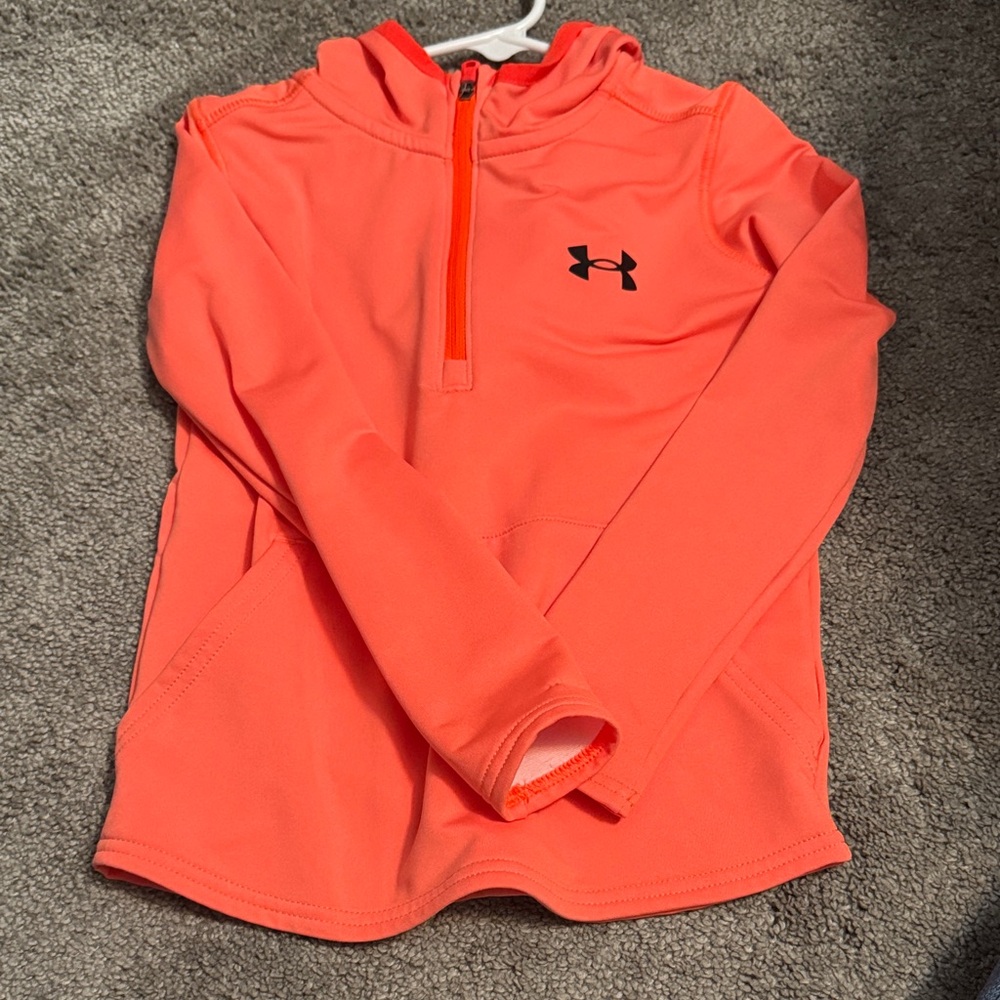Under Armour Coral-Pink Half-Zip Performance Hoodie
